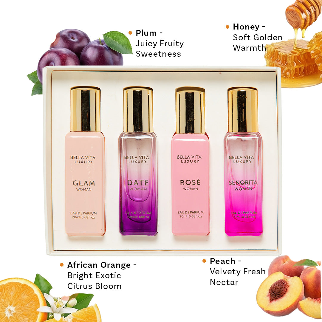 Perfume Gift Set For Women - 4 x 20ml